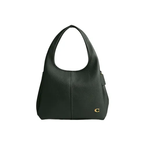 COACH Lana Polished Pebbled Leather Handbag Shoulder Bag Large Size Women's Jasper