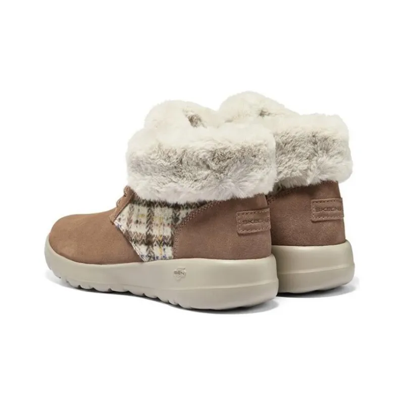 Skechers On The Go Joy Boots 'Tan White' Women's-3