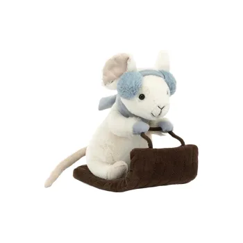 JELLYCAT Santa Claus Sleigh With Snow Dolls Plush Doll 17cm Height