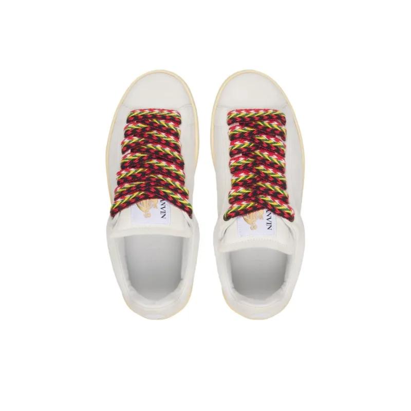 Lanvin Curb Low Top Skateboard Shoes Women's White-3