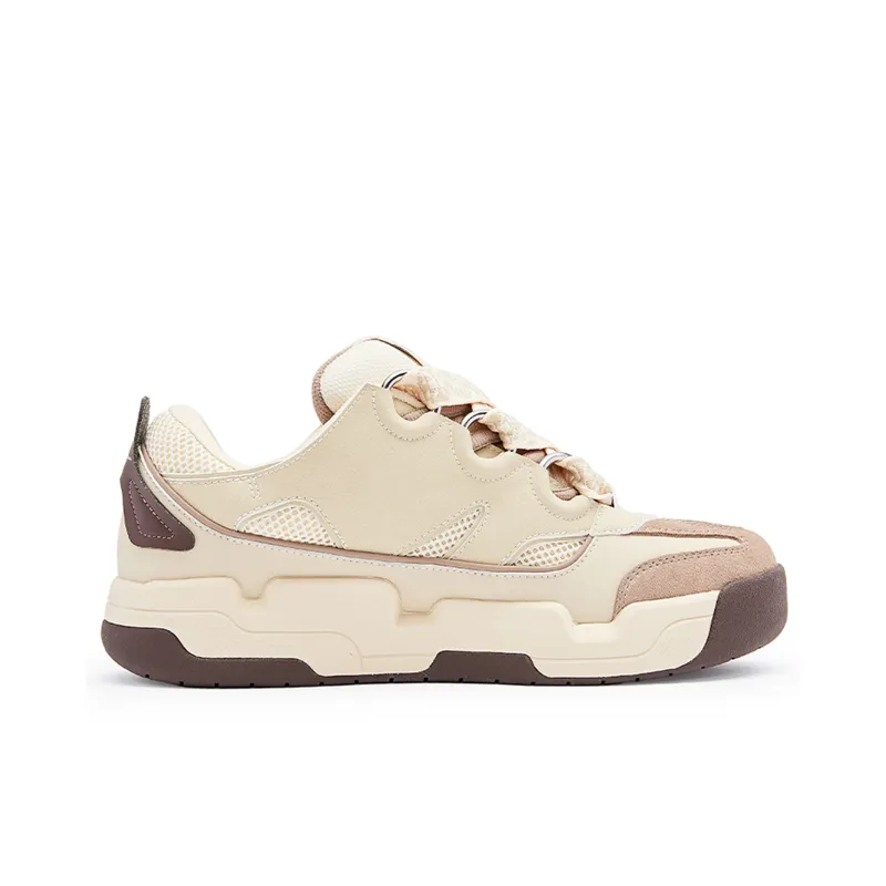 Champion Slip Resistant Cushioning Low Top Skateboard Shoes Men's Dark Brown-1