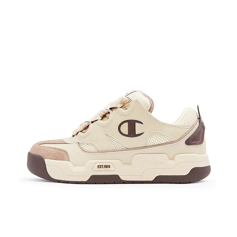Champion Slip Resistant Cushioning Low Top Skateboard Shoes Men's Dark Brown-0