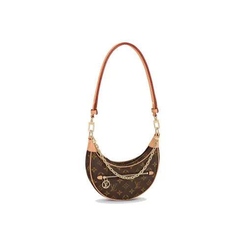 LOUIS VUITTON Loop Handbag Monogram Brown