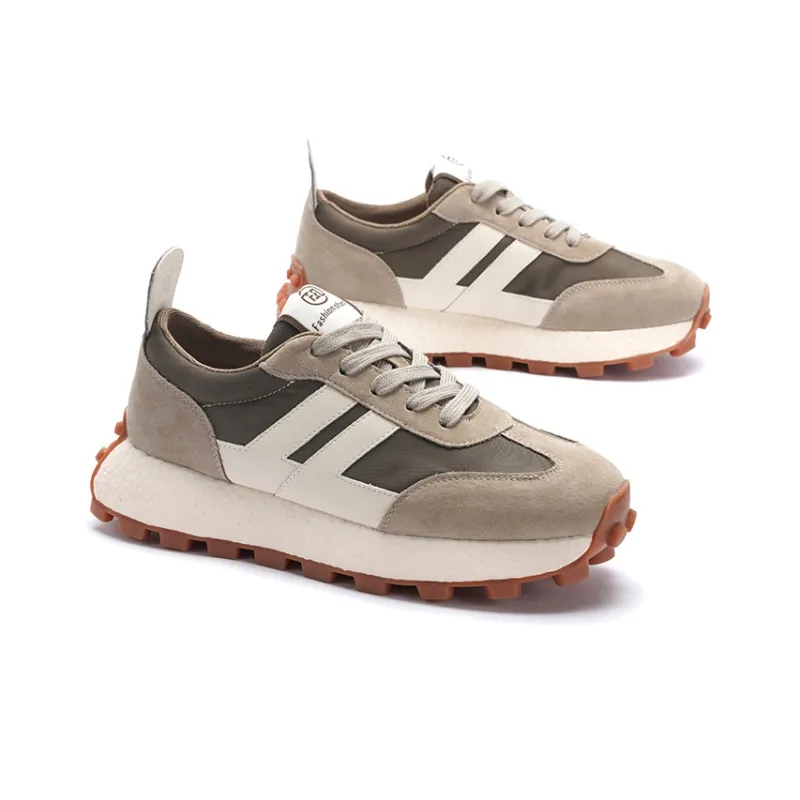 MALEMONKEY Cushioning Lightweight Low-Top Chunky Sneakers 4cm Women's-1