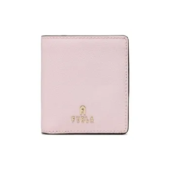 Furla Cow Leather Wallet Small Size Women's Pink
