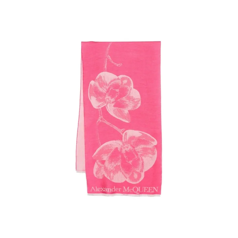 Alexander McQueen Logo Printed Scarf-0