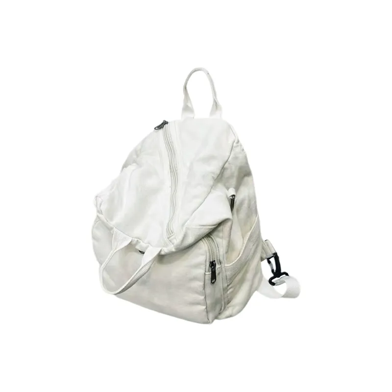 UNITE STAR Canvas Hand held Backpack Medium Size Unisex Black/White/Brown-2