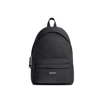 Balenciaga Explorer Nylon Canvas Backpack Regular Men's Black