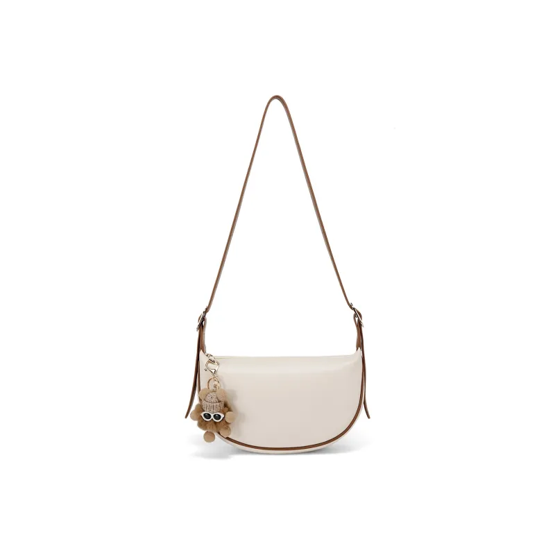 MEXICAN Polyurethane Shoulder Bag, Crossbody Bag Women's Brown/Ecru & Brown/Gray Green/Black-7