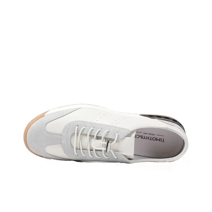 TIMOTHY&CO. Low-Top Casual Shoes Men's Light Gray-2