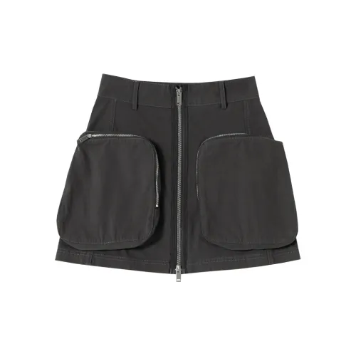 SOON FLOWER Cargo Short Skirts Women's Gray