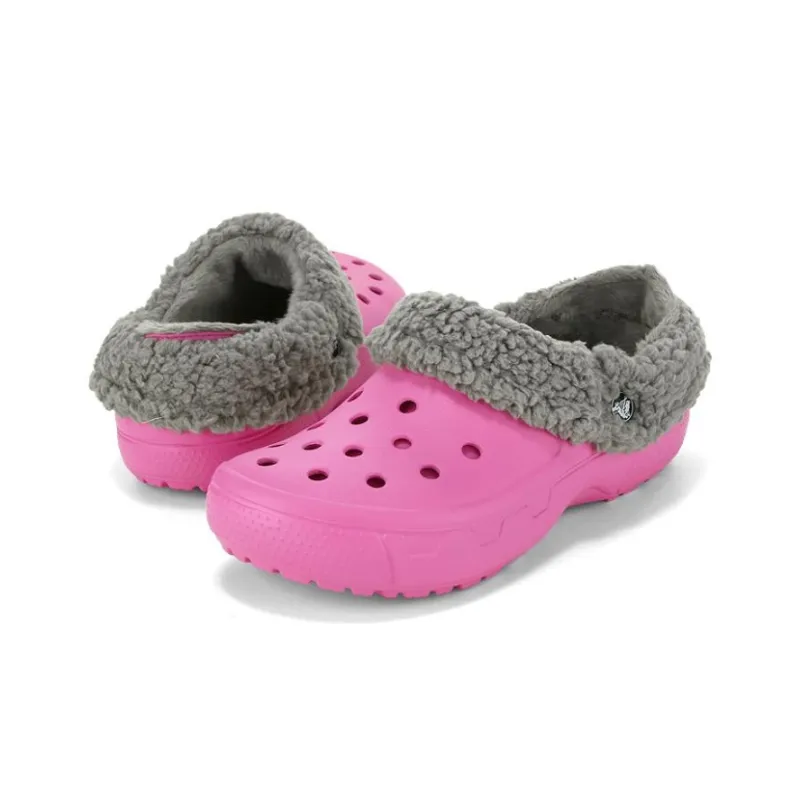 Crocs Mammoth Evo Lined Clogs 'Pink Grey'-2