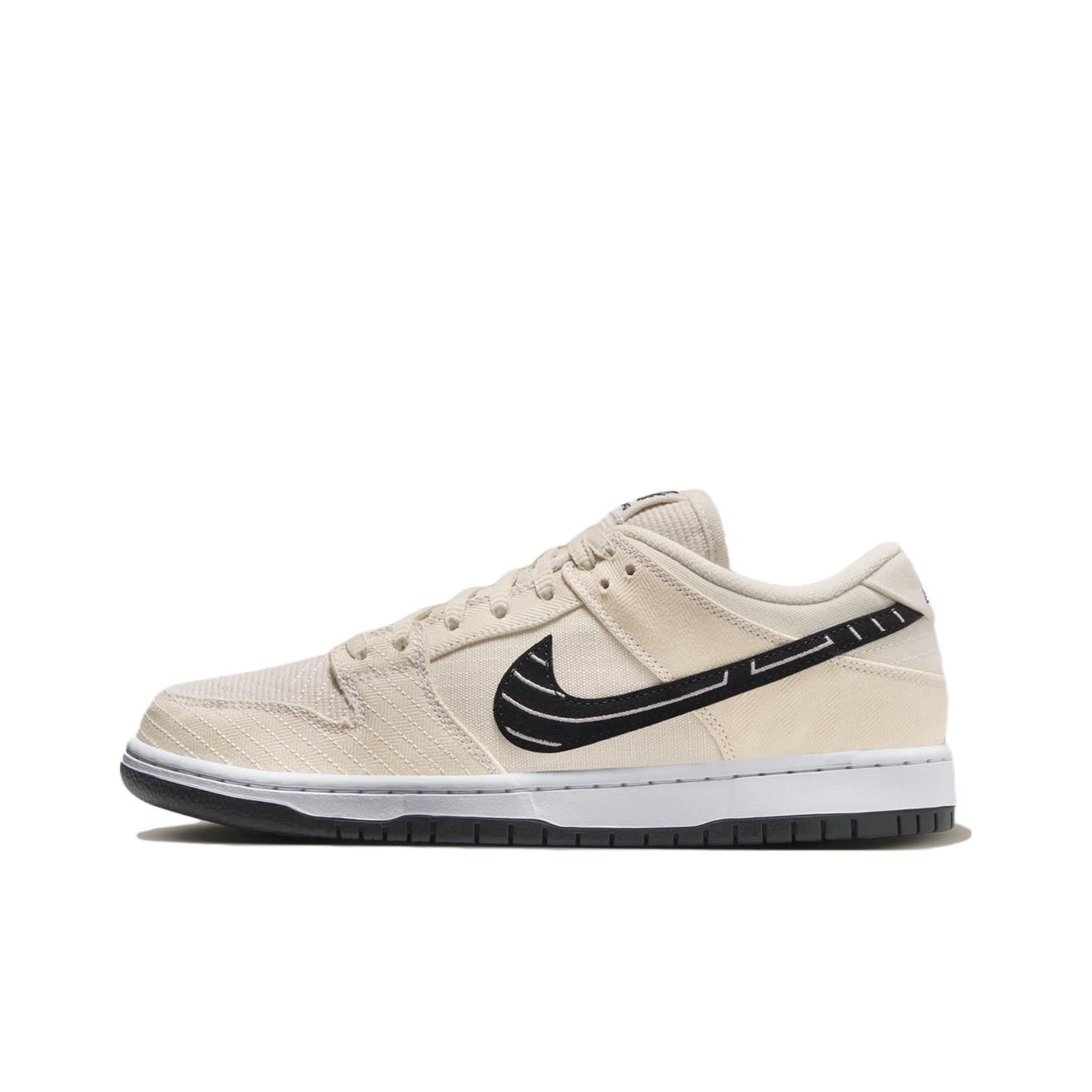 Nike SB Dunk Low Pro White Black White Gum 7