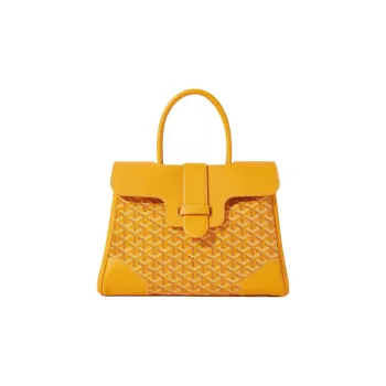 GOYARD Saigon Canvas With Leather Xigong Tote Handbags Shoulder Bags Large Size Unisex Yellow
