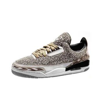 Jordan Air Jordan 3 Low 'Kobe' Anti Slip Wear Resistant Low Top Vintage Basketball Shoes Men's Brown