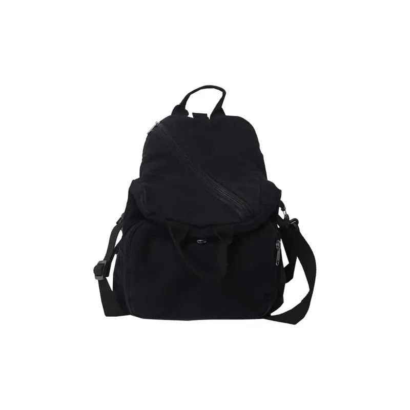 UNITE STAR Canvas Hand held Backpack Medium Size Unisex Black/White/Brown-4