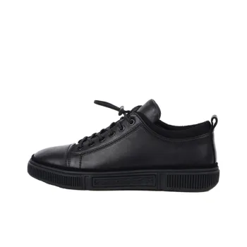 TIMOTHY&CO. Low-Top Skateboard Shoes Men's Black