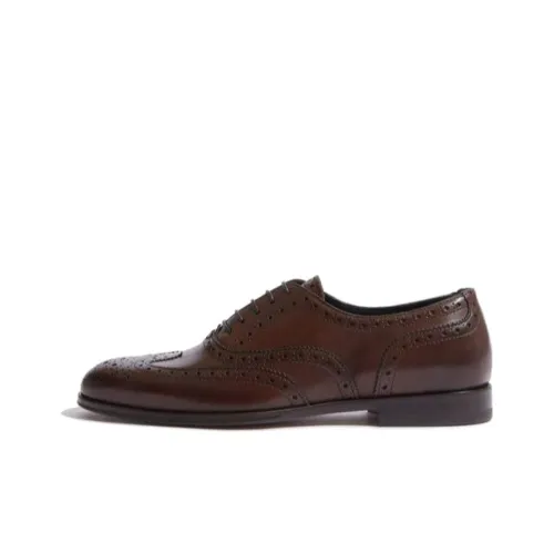 SCAROSSO Judy Lace-up Leather Brogues