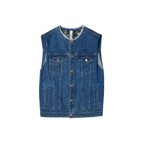 U/TI Vests Women's Denim Blue