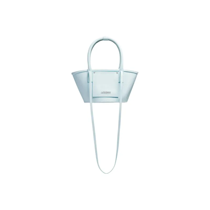 Jacquemus Cow Leather Beach Bag Shoulder Bag Crossbody Bag Handbag Mini Women's Light Blue-1