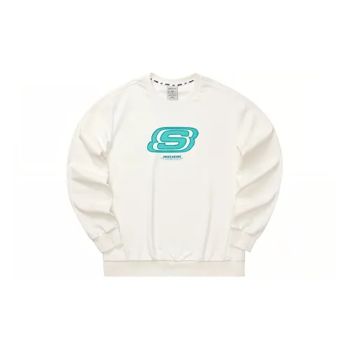 Skechers Colorful Sweatshirts Unisex Marshmallow White