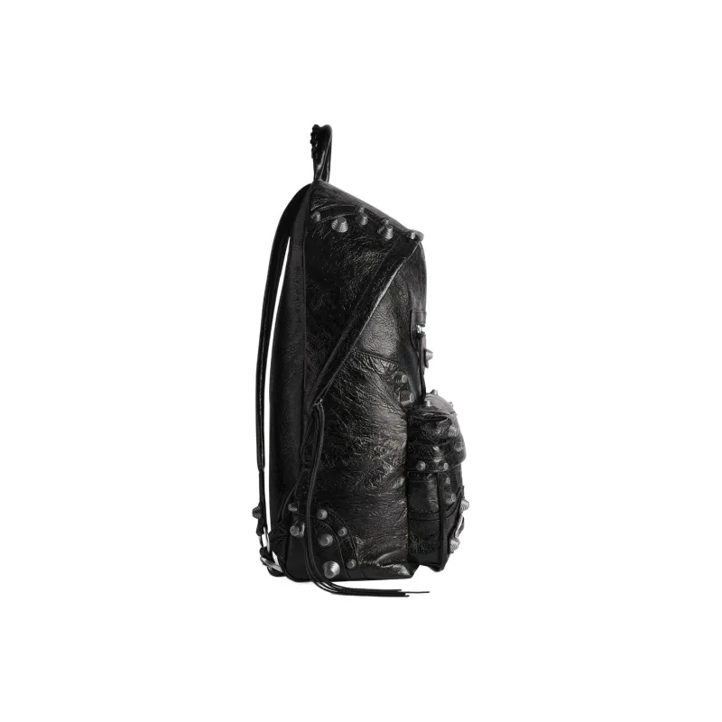 Balenciaga Arena Lambskin Backpack Men's Black-2