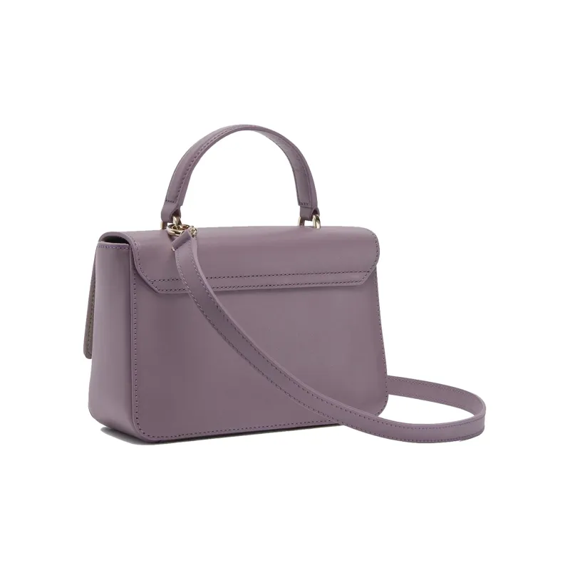 Furla Metropolis Collection Calfskin Shoulder Bag, Crossbody Bag, Handbag Mini Women's Purple-2