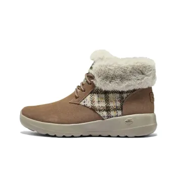 Skechers On The Go Joy Boots 'Tan White' Women's
