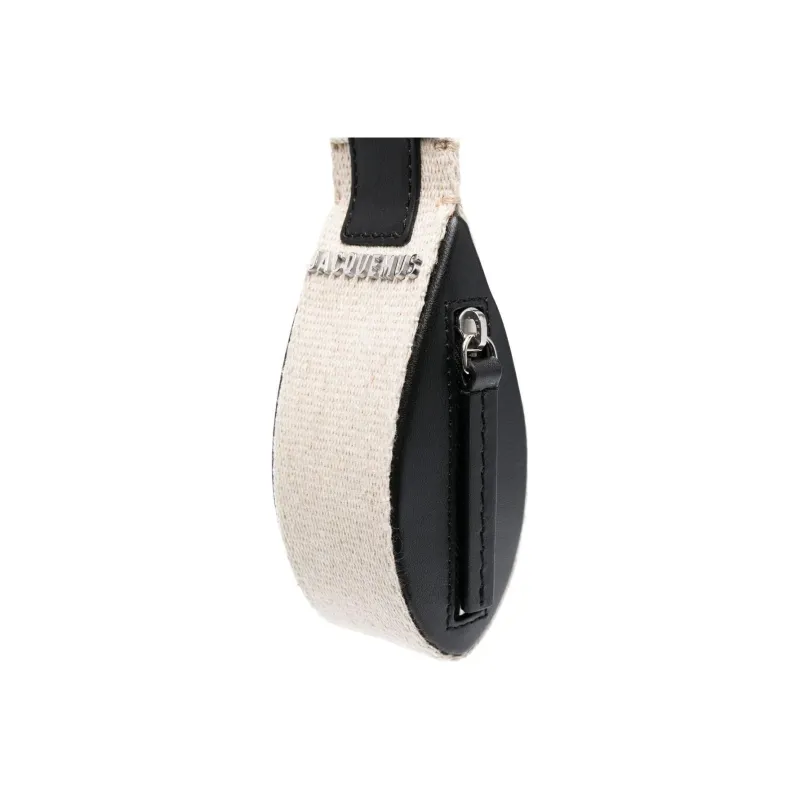 Jacquemus Calfskin Wallet Keychain Bag Accessory Men's Black-1