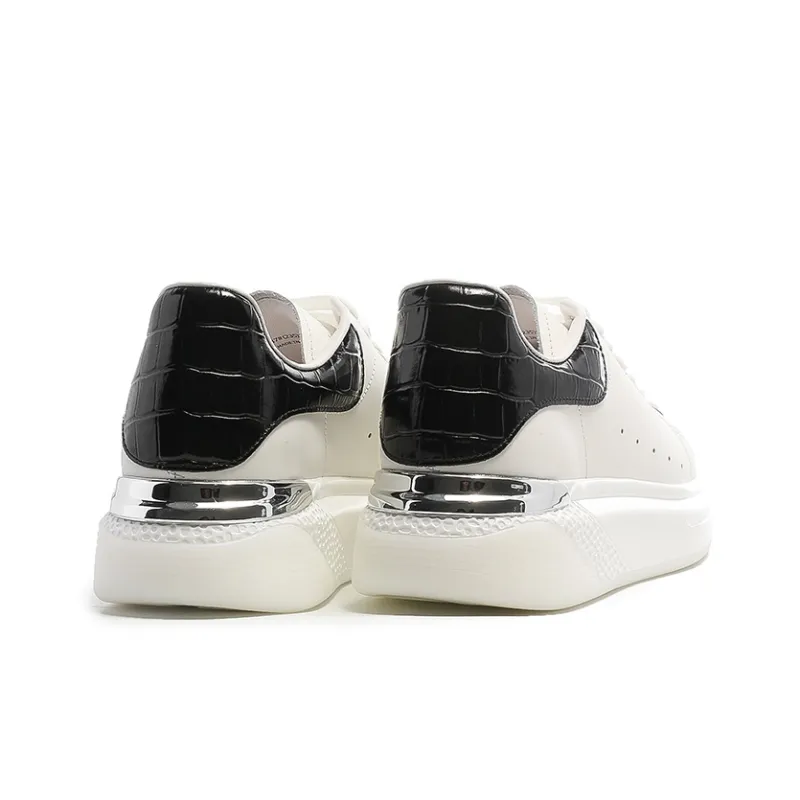 CERRUTI 1881 Mid-Top Skateboard Shoes Women's White Black-3