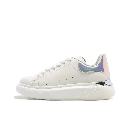 CERRUTI 1881 Skateboard Shoes Women's Low-Top White Silver