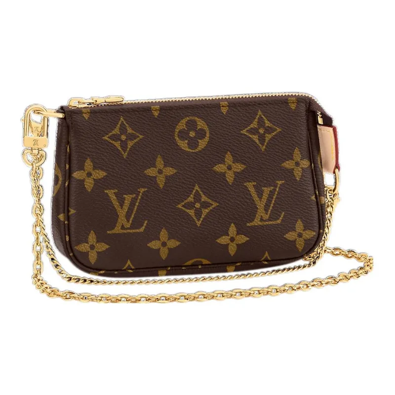 LOUIS VUITTON Mini Pochette Accessories On Chain Monogram-0