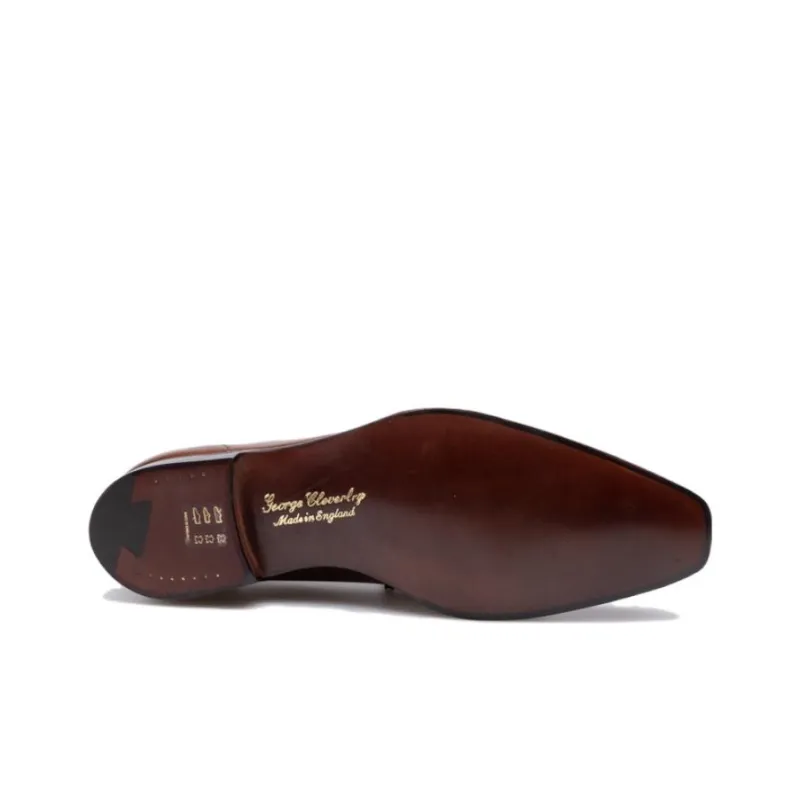 George Cleverley Loafers Men's Dark Brown-4