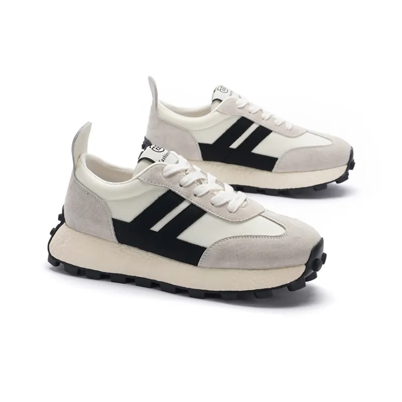 MALEMONKEY Cushioning Lightweight Low-Top Chunky Sneakers 4cm Women's-8