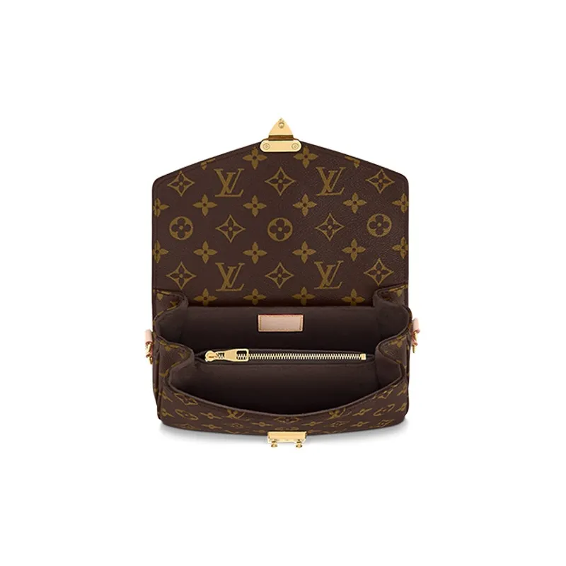 LOUIS VUITTON Pochette Métis East West Monogram Canvas Brown-3