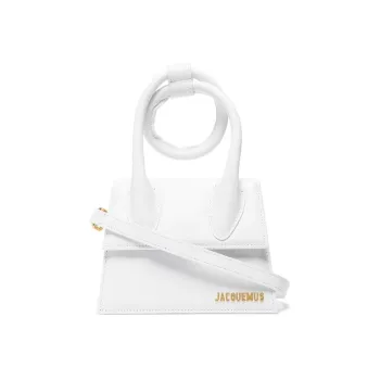 Jacquemus Le Chiquito Cow Leather Shoulder Bag, Crossbody Bag, Handbag Mini Women's White
