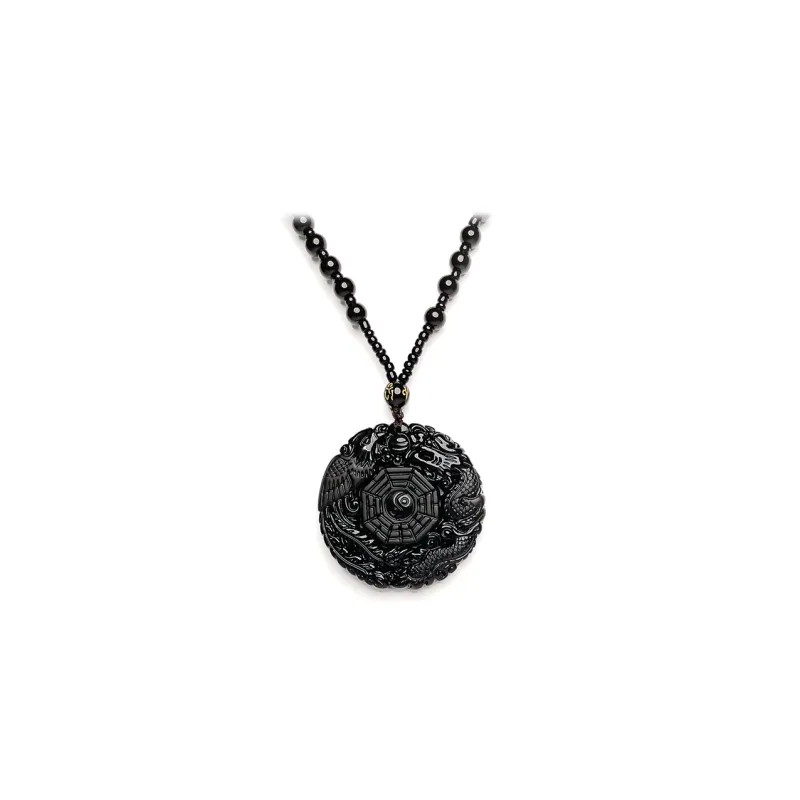 MOUNTAINS AND MANS Obsidian Necklaces Men's-0