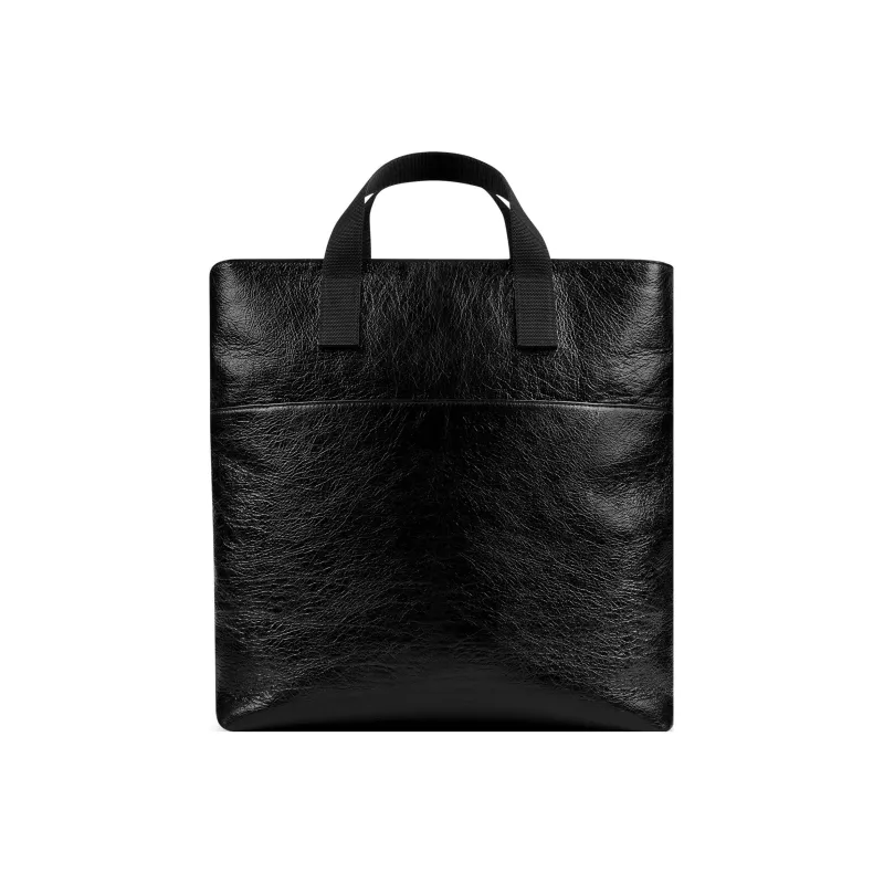 Balenciaga Explorer Arena Lambskin Handbag Regular Men's Black-3