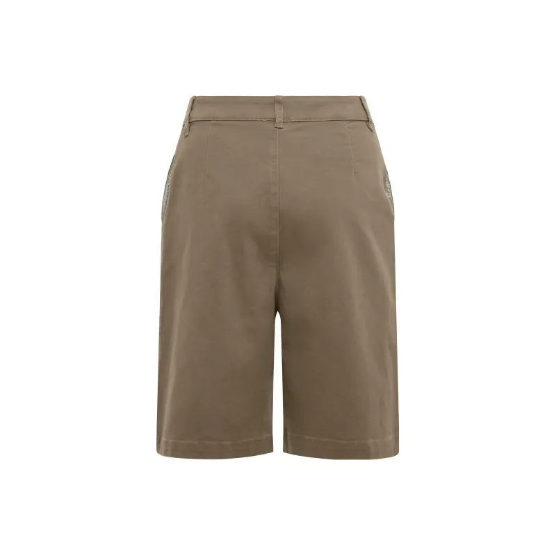 With Jean Casual Shorts Women's Khaki-1