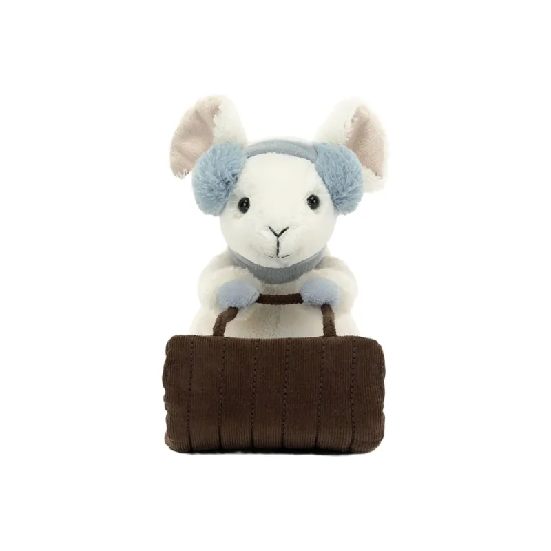 JELLYCAT Santa Claus Sleigh With Snow Dolls Plush Doll 17cm Height-3
