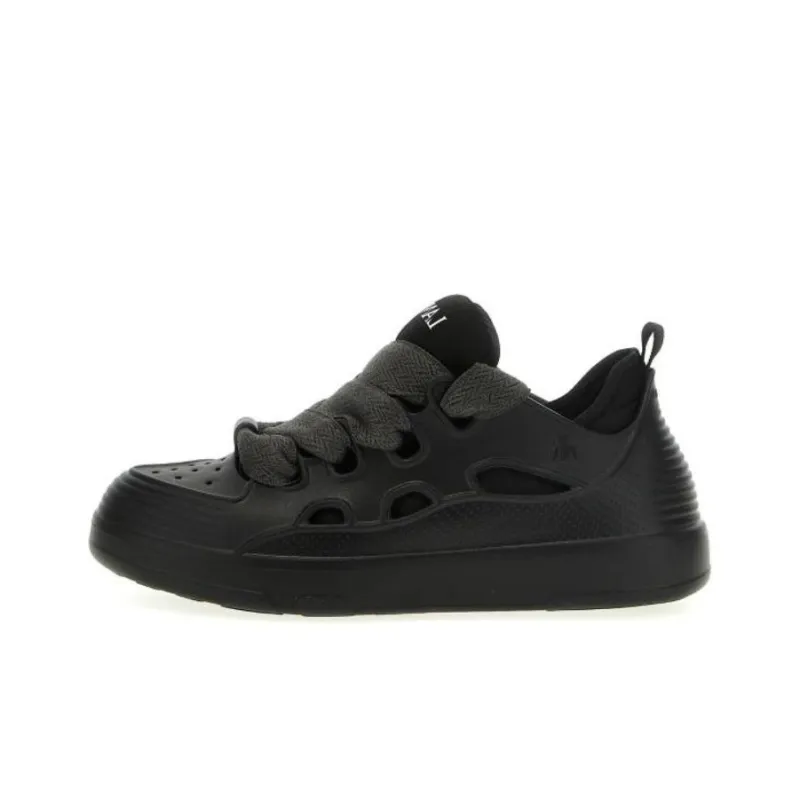 Lanvin Curb Low Top Skateboard Shoes Men's Black-0
