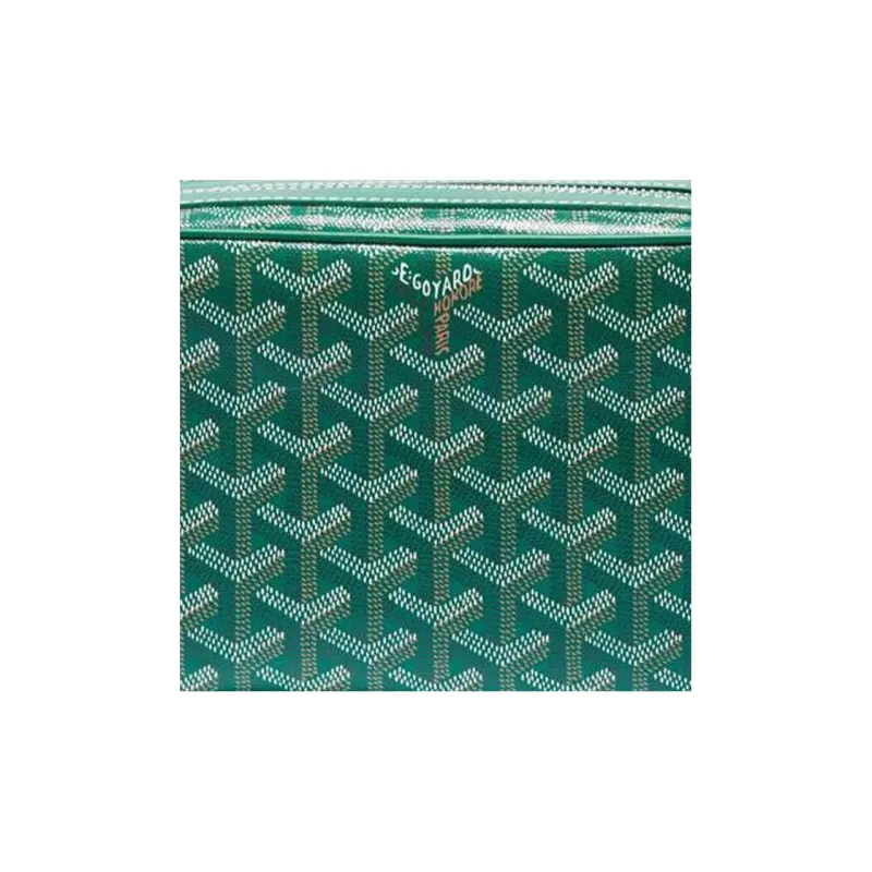 GOYARD Cap-Vert Canvas With Leather Camera Bag Shoulder Bag Crossbody Bag Small Size Unisex Green/Pink-3