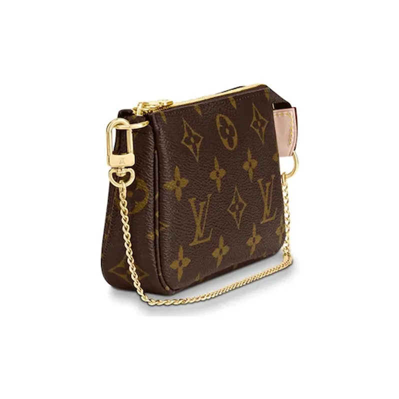 LOUIS VUITTON Pochette Accessoires Monogram Mini Brown-2