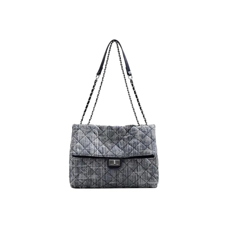UNITE STAR Denim Small Square Bag Shoulder Bag Crossbody Bag Medium Size Women's Denim Blue-0
