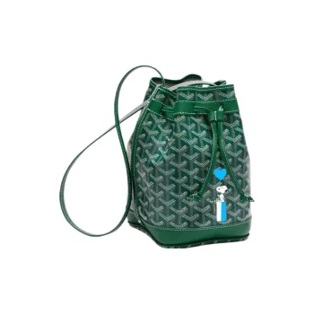 GOYARD Snoopy Co branded Petit Flot Canvas With Leather Bucket Bag, Shoulder Bag Women's