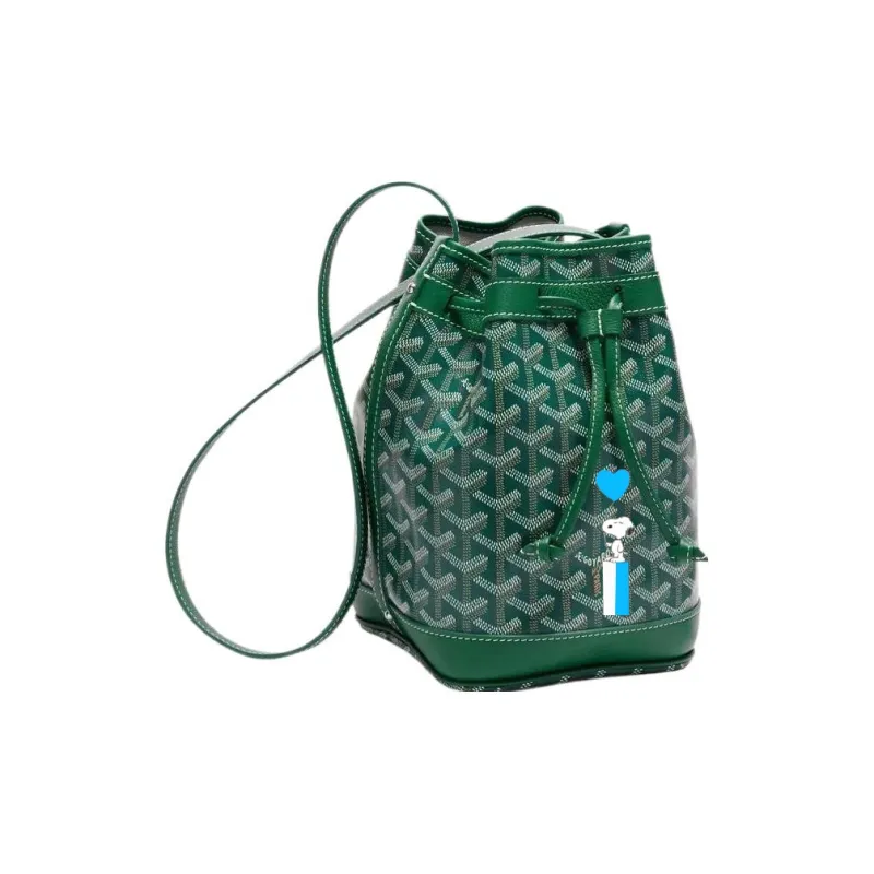 GOYARD Snoopy Co branded Petit Flot Canvas With Leather Bucket Bag, Shoulder Bag Women's-0