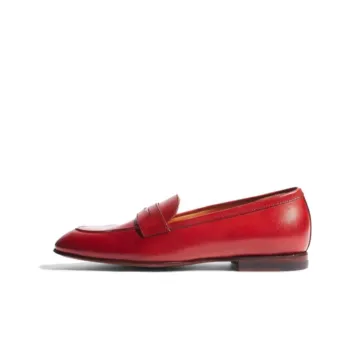 SCAROSSO Valeria Almond Toe Slip On Loafers Women's