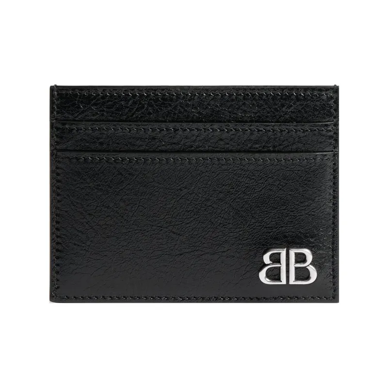 Balenciaga Logo Plaque Card Holder-0