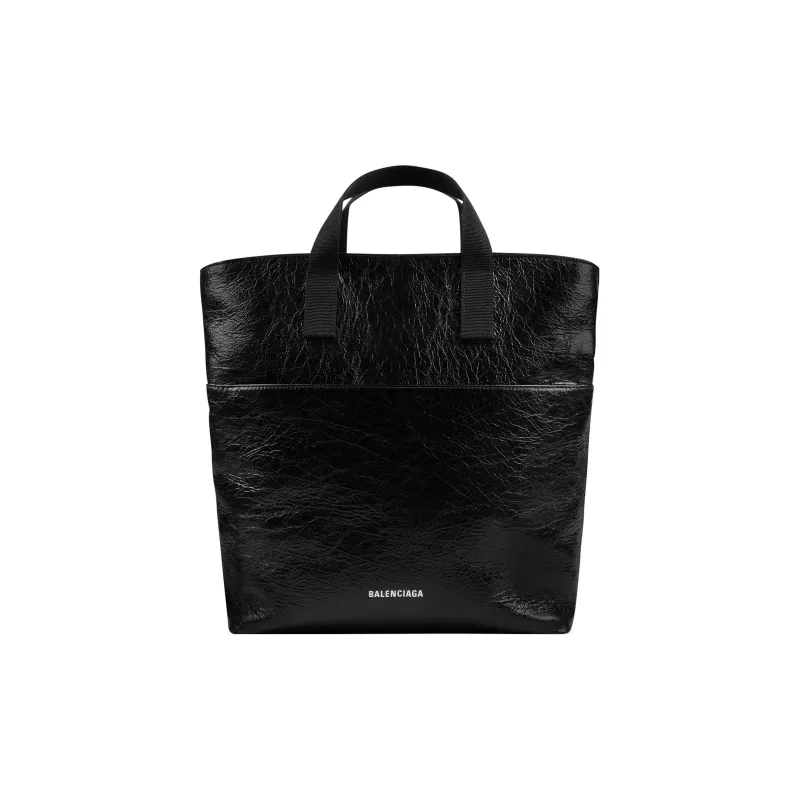 Balenciaga Explorer Arena Lambskin Handbag Regular Men's Black-0