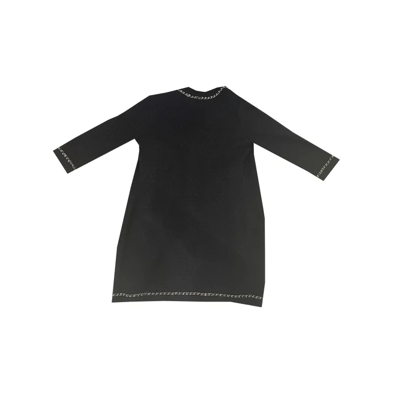 CHANEL 23B 23 Fall And Winter New Collection Long Sleeved Dresses Women's Black-1